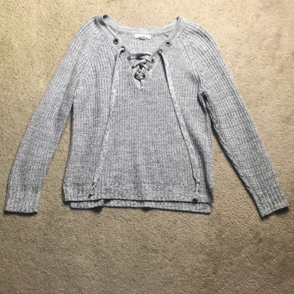 Gray Knit Sweater - Picture 2 of 3